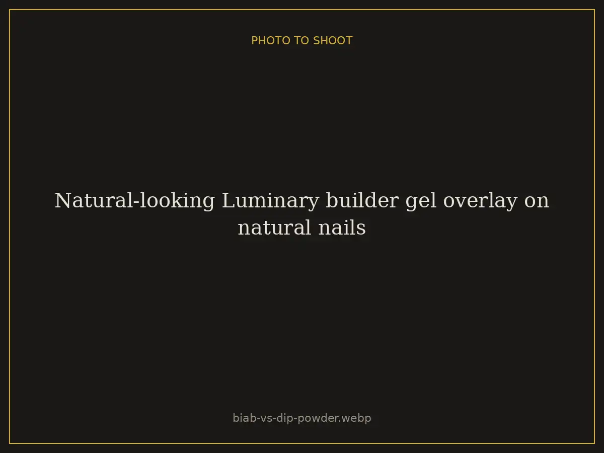 Natural-looking Luminary builder gel overlay on natural nails at Brazilian Nails By Danielle in Westlake, Ohio