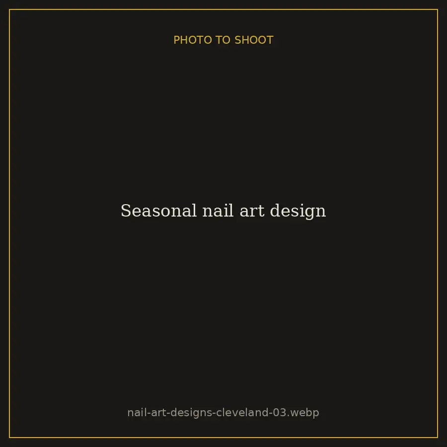 Seasonal nail art design at Brazilian Nails By Danielle in Westlake, Ohio