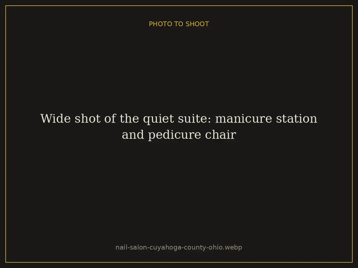 Private one-chair nail suite at Brazilian Nails By Danielle in Westlake, Ohio, serving Cuyahoga County
