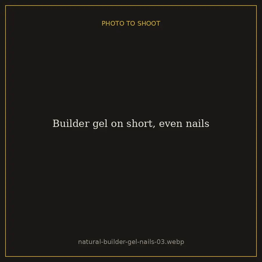 Builder gel on short, even nails at Brazilian Nails By Danielle in Westlake, Ohio
